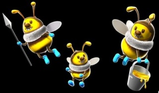 3 bees